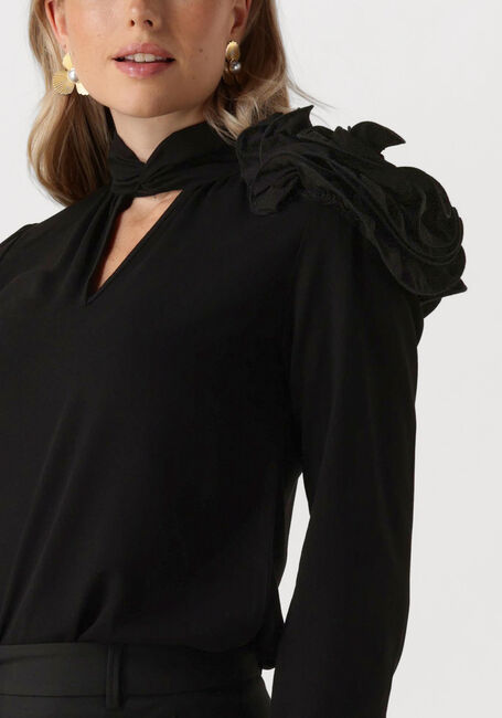 Schwarze JANSEN AMSTERDAM Blusen S181 BLOUSE ARLETTE - large