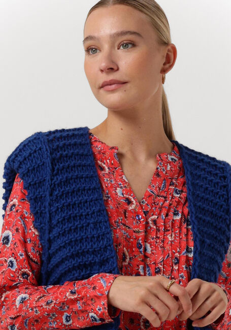 Blaue NOTRE-V Gilet KNIT GILET - large