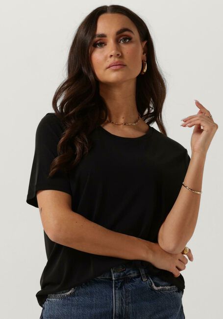 Schwarze OBJECT T-shirt OBJANNIE S/S T-SHIRT NOOS - large