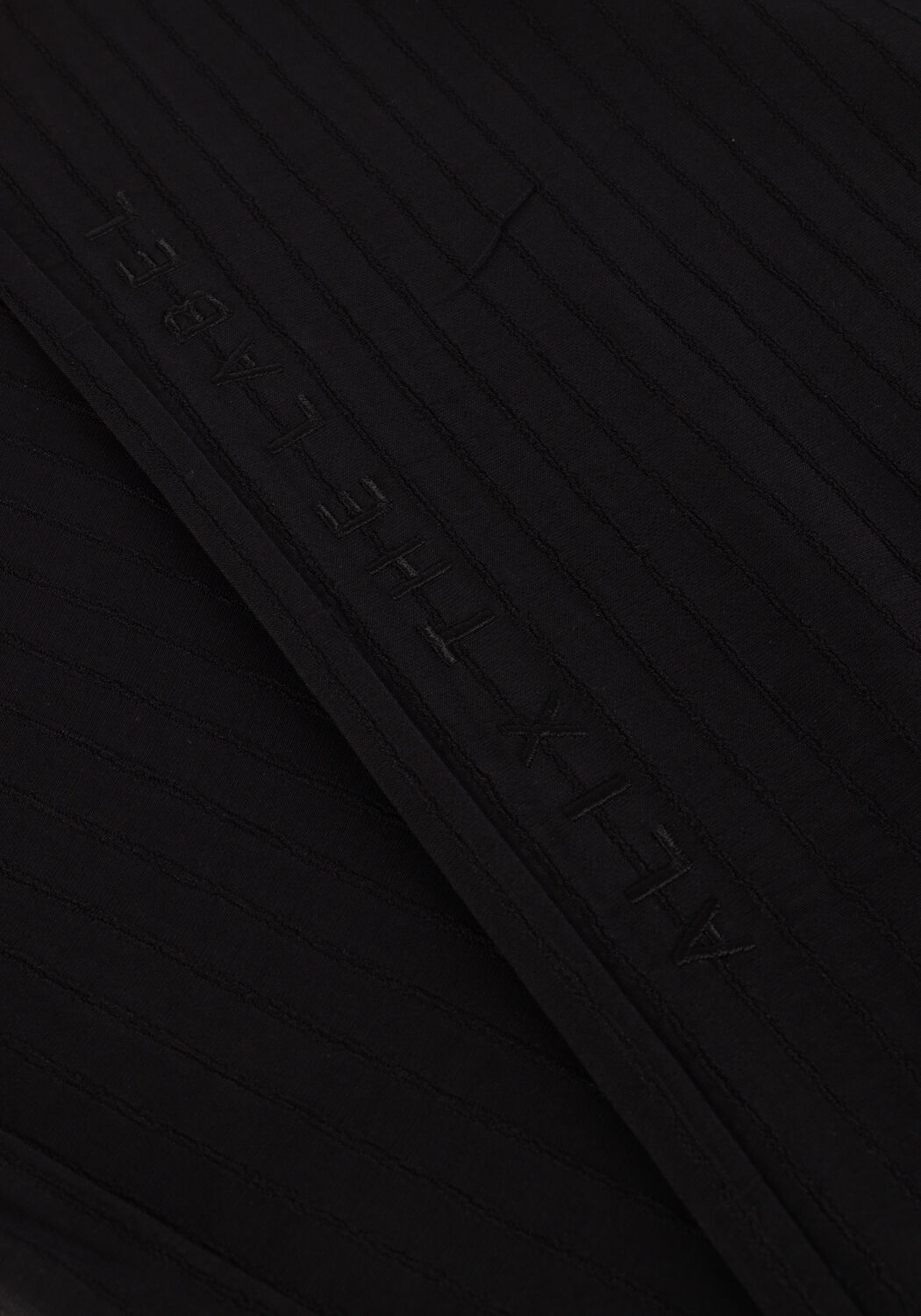 Schwarze ALIX THE LABEL Hose LADIES WOVEN STRIPY WIDE LEG PANTS - large