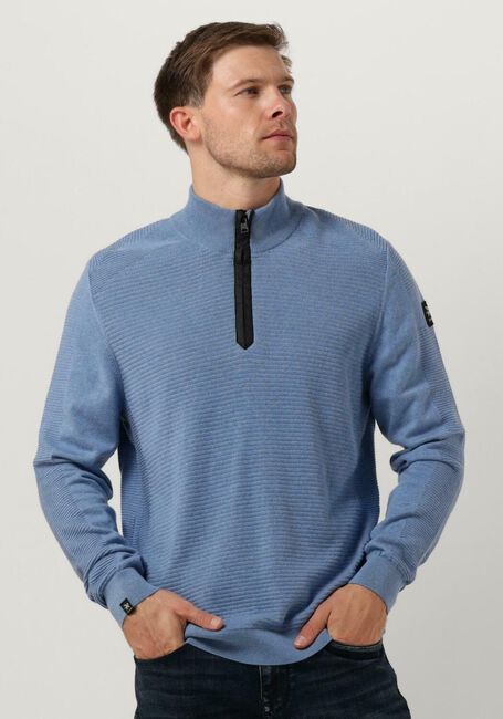 Hellblau VANGUARD Pullover HALP ZIP COLLAR COTTON STRUCTURE - large