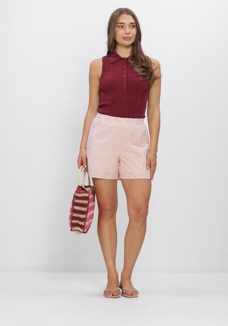 Bordeaux Y.A.S. Tops & T-shirts YASTANKI SL POLO KNIT TOP S. - large