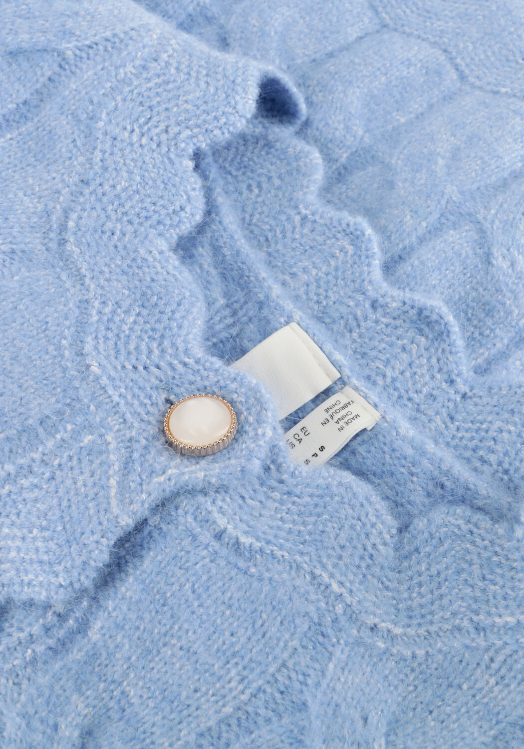 Hellblau Y.A.S. Strickjacke YASBUBERA LS KNIT CARDIGAN - large