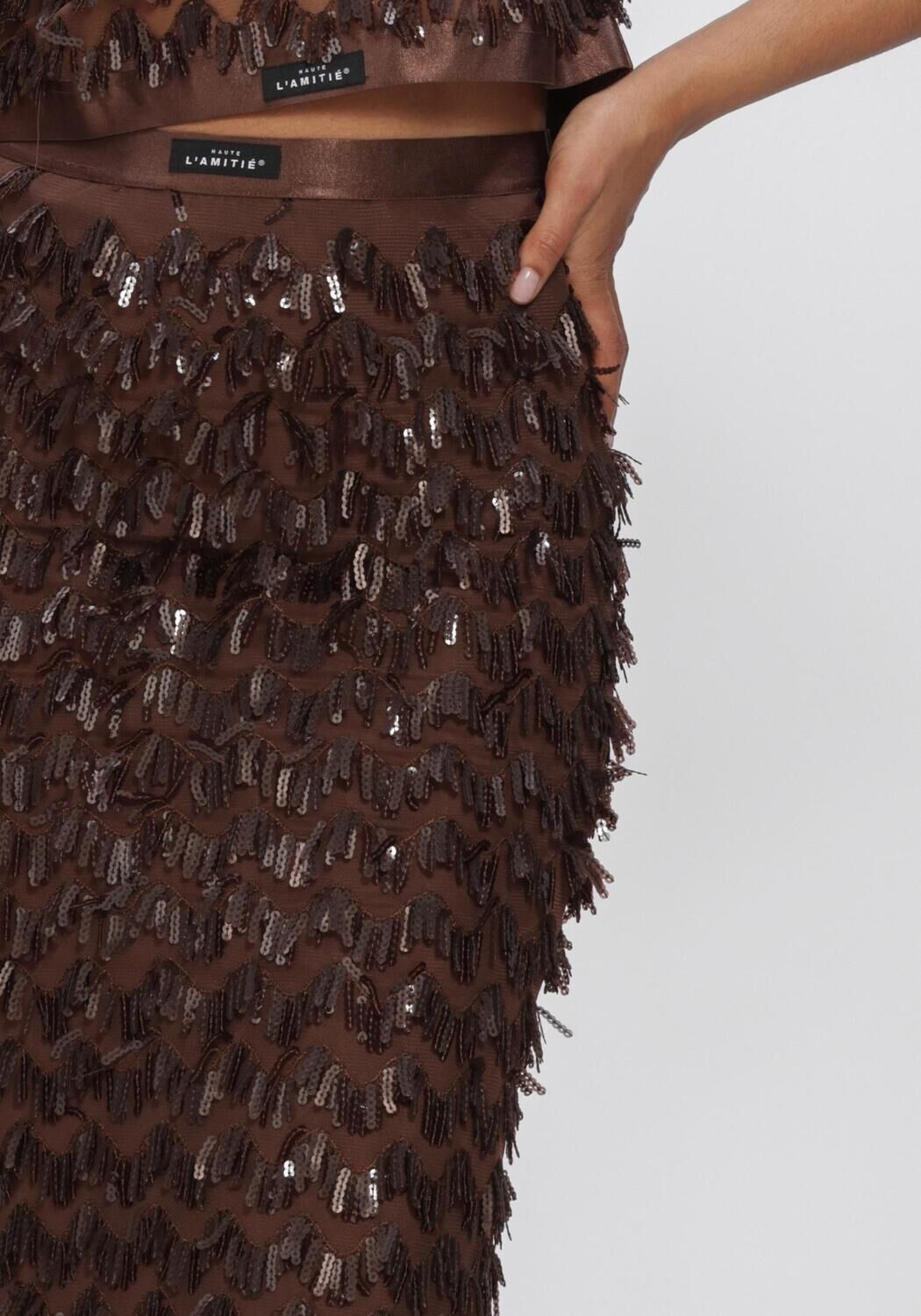 Braune HAUTE L'AMITI&Eacute; R&ouml;cke LIMONELE PENCIL SKIRT - large
