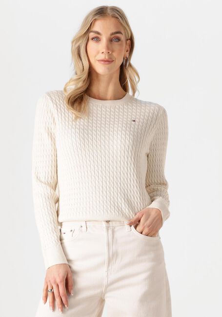 Nicht-gerade weiss TOMMY HILFIGER Pullover CO CABLE FINE CG - large