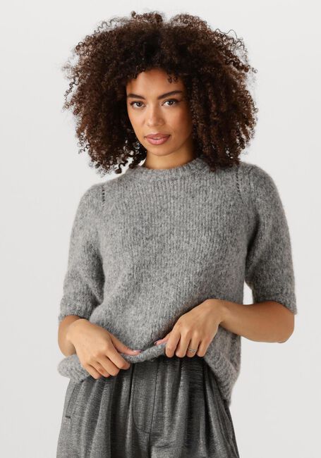 Graue BY-BAR Pullover LOVA BULKY PULLOVER - large