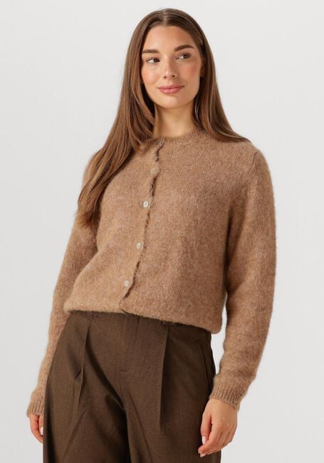 Camelfarbene BY-BAR Pullover CLEO NATURAL CARDIGAN - large