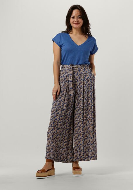 Blaue BY-BAR T-shirt MILA ORGANIC LINEN TOP - large