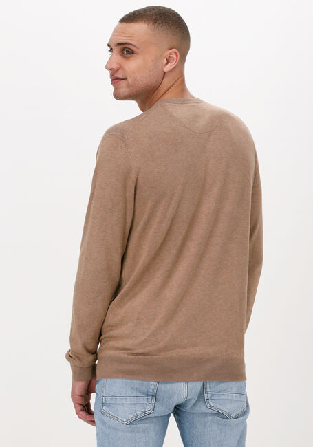 Camelfarbene SCOTCH & SODA Pullover CLASSIC CREWNECK PULLOVER - large