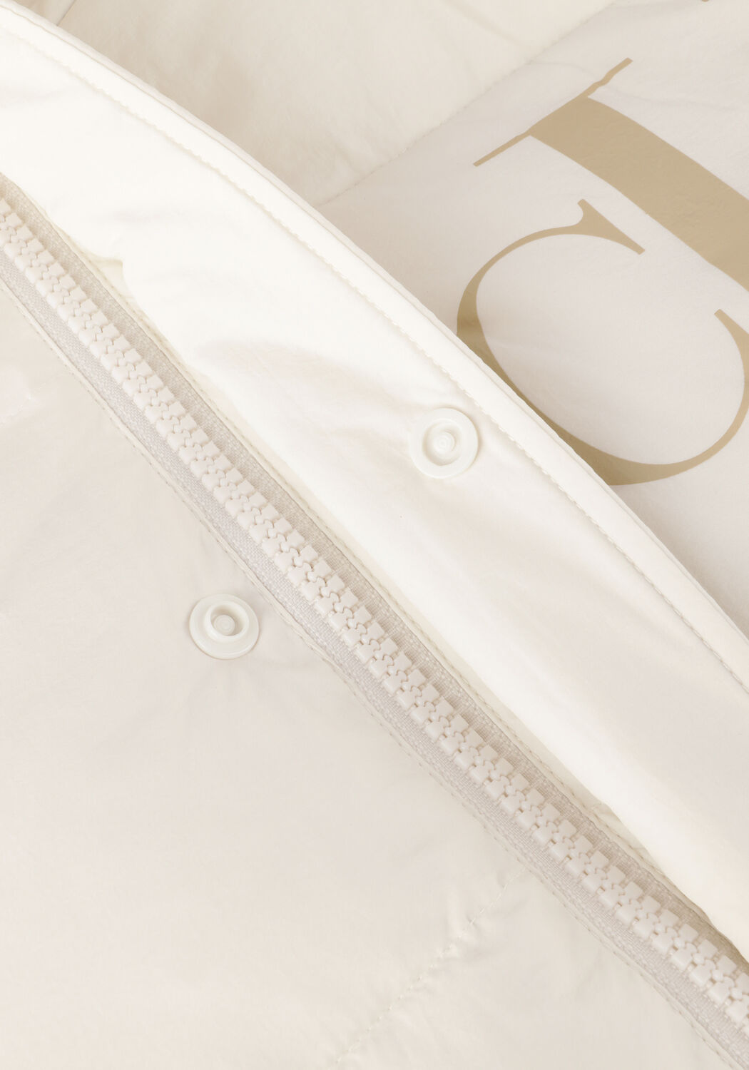 Wei&szlig;e CALVIN KLEIN Wattierte Jack ESSENTIALS NON DOWN JACKET - large