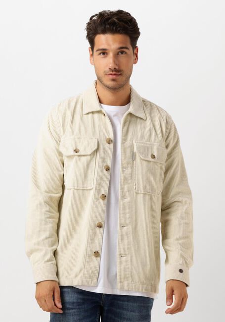 Weiße CAST IRON Overshirt LONG SLEEVE SHIRT SOLID RIBCORD - large