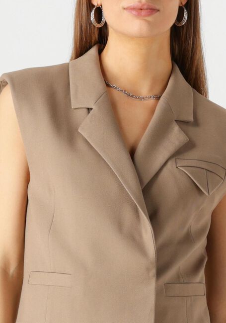 Camelfarbene COPENHAGEN MUSE Gilet CMTAILOR-SHORT WAISCOAT - large