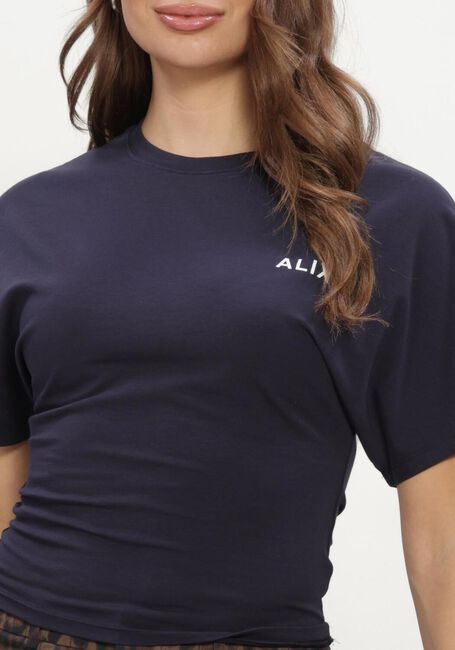Dunkelblau ALIX THE LABEL T-shirt LADIES KNITTED BADWING T-SHIRT - large