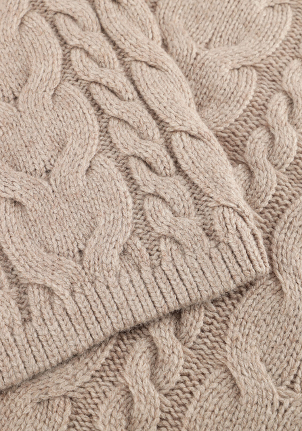 Beige ROUGE EDIT Pullover ROUDARLENE LS O-NECK KNIT - large