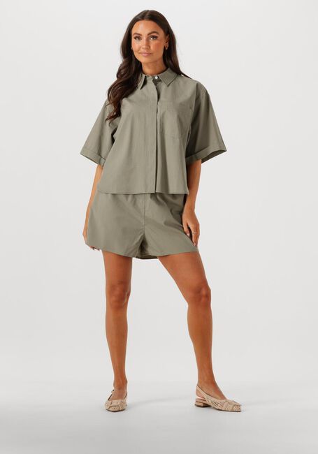 Grüne WITHBLACK Blusen WBLGUNILLA SS SHIRT - large