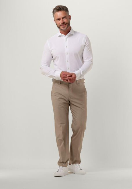 Weiße PROFUOMO Klassisches Oberhemd KNITTED SHIRT - large