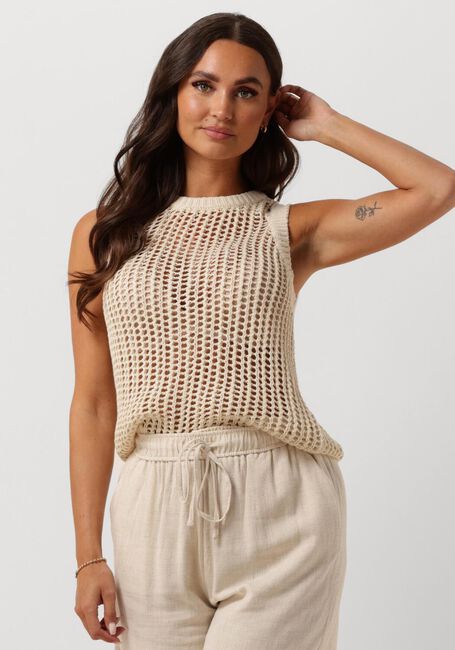 Beige Y.A.S. Top YASJOANI SL KNIT TOP - large