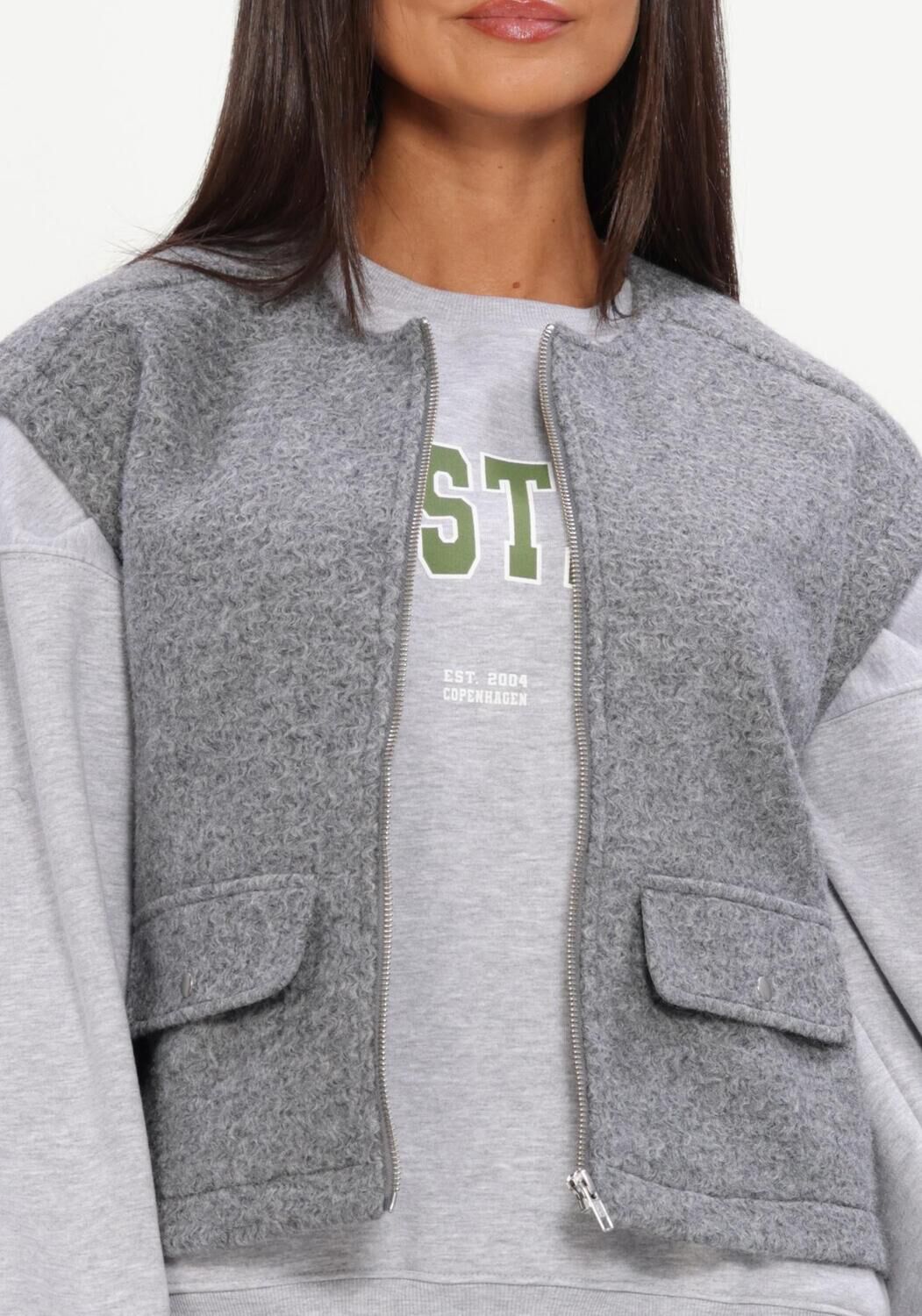 Graue MODSTR&Ouml;M Pullover & Cardigans BIBBERMD VEST - large
