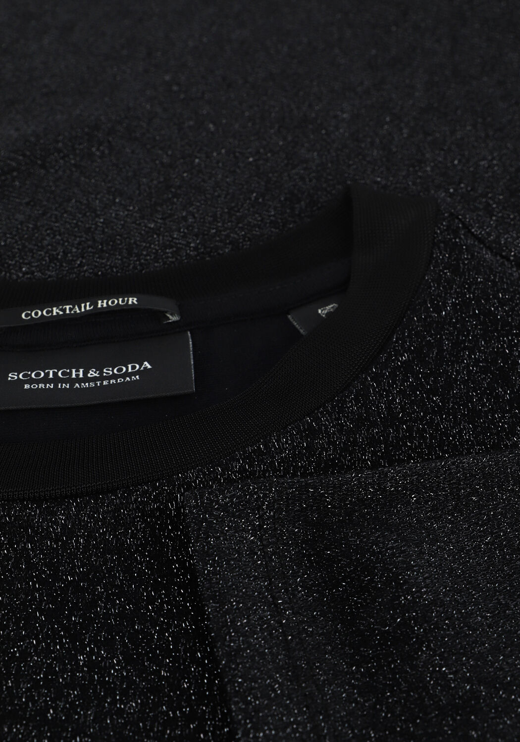 Schwarze SCOTCH & SODA T-shirt LOOSE FIT T-SHIRT 163780 - large