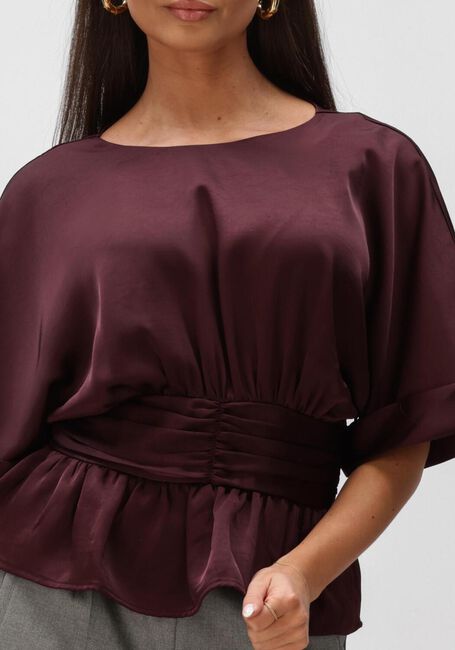 Bordeaux NEO NOIR Blusen ANNEGRET HEAVY SATEEN BLOUSE - large