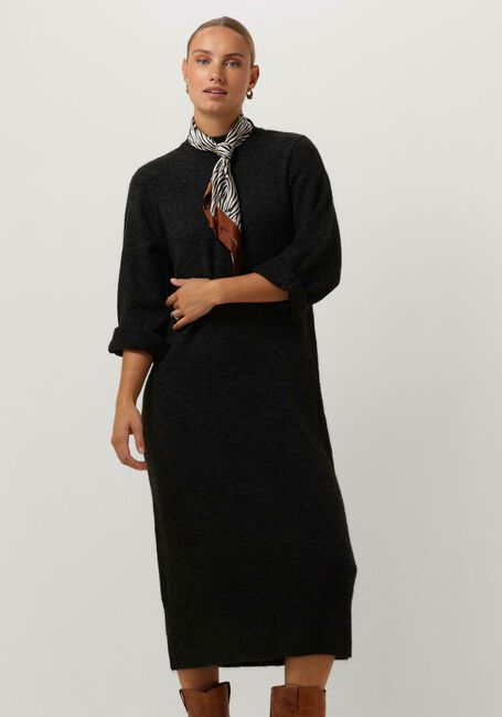 Dunkelgrau OBJECT Midikleid OBJGEROMIA L/S O-NECK KNIT - large