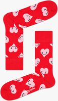 Rote HAPPY SOCKS Socken SMILEY HEART - medium