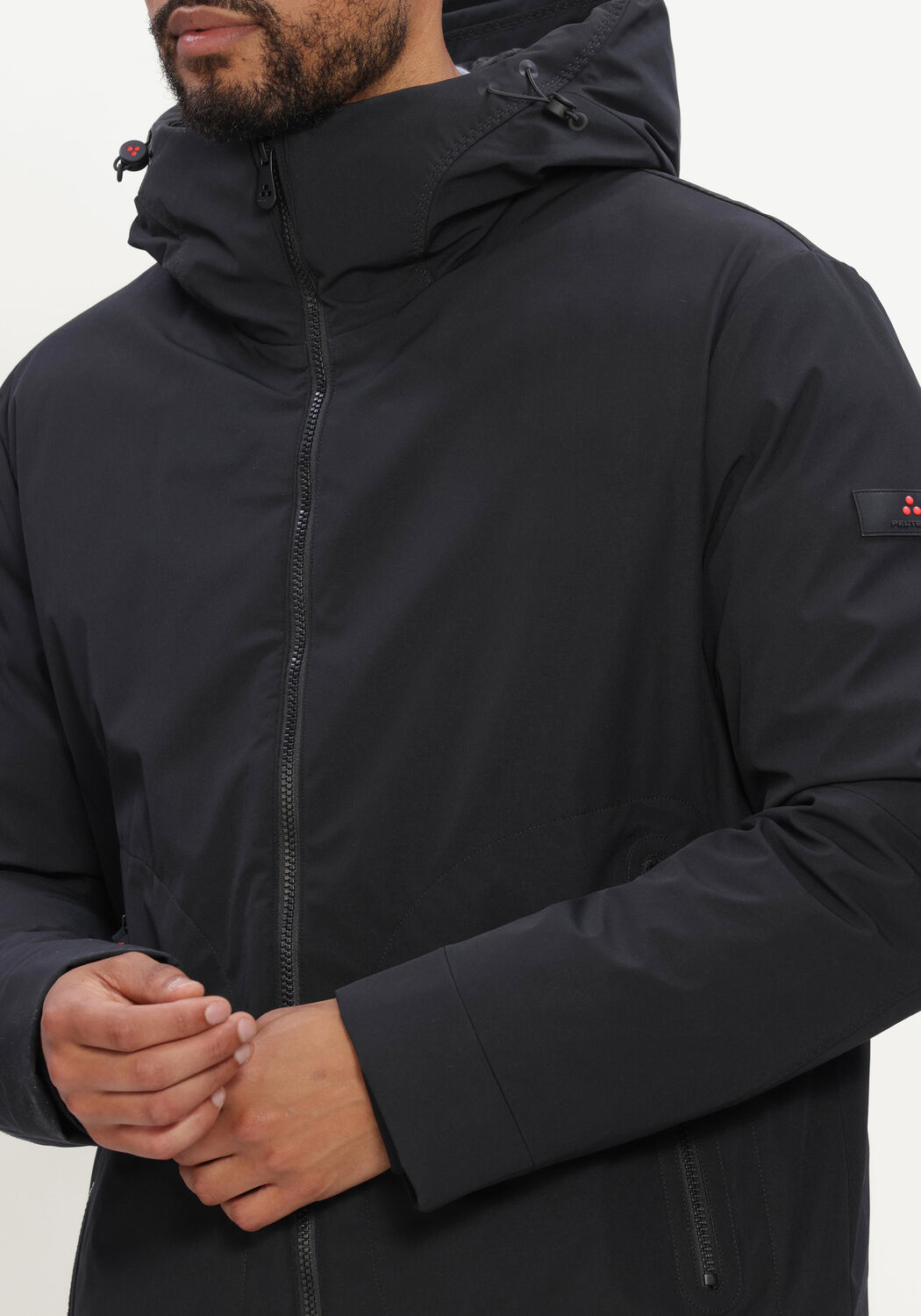 Schwarze PEUTEREY Wattierte Jack LOGE SRTR GRS 02 - large