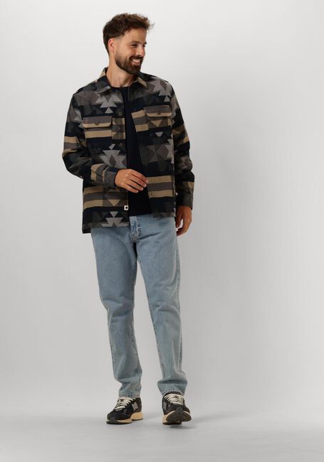 Blaue ANERKJENDT Overshirt AKOSCAR BIG SIZE INKA - large