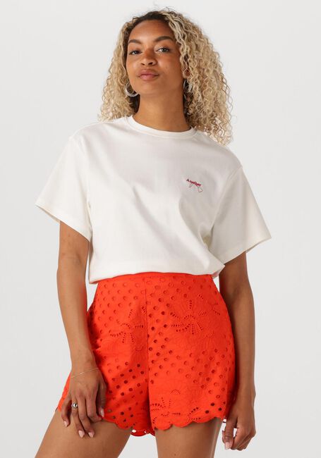 Weiße ANOTHER LABEL T-shirt GINA FLOWER SHIRT - large