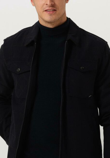 Dunkelblau VANGUARD Overshirt LONG SLEEVE SHIRT CHECK FINE WOOLBLEND - large