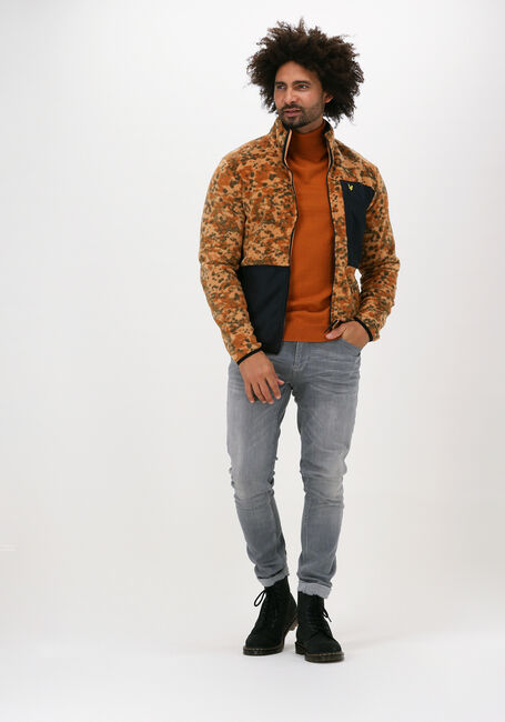 Orangene LYLE & SCOTT Rollkragenpullover ROLL NECK JUMPER - large