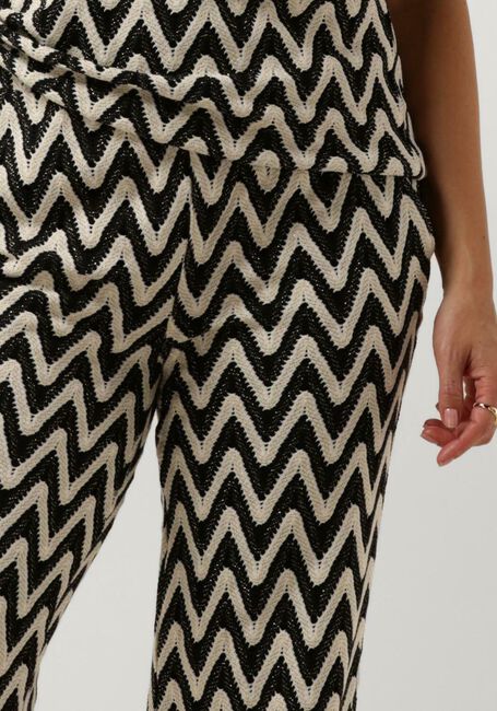 Schwarze SUMMUM Hose PANTS ZIG ZAG CROCHET - large
