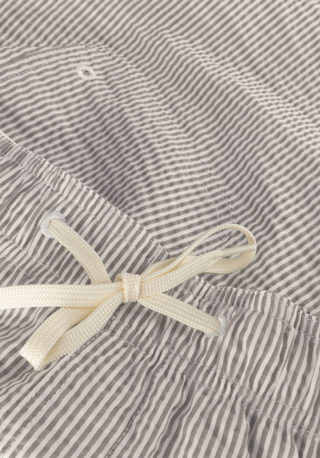 Blaue SELECTED MEN Badehosen SLHCOOPER SEERSUCKER SWIMSHORTS - large