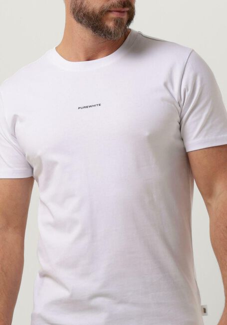 Weiße PUREWHITE T-shirt TSHIRT WITH SMALL LOGO ON CHEST AND BIG BACK PRINT - large