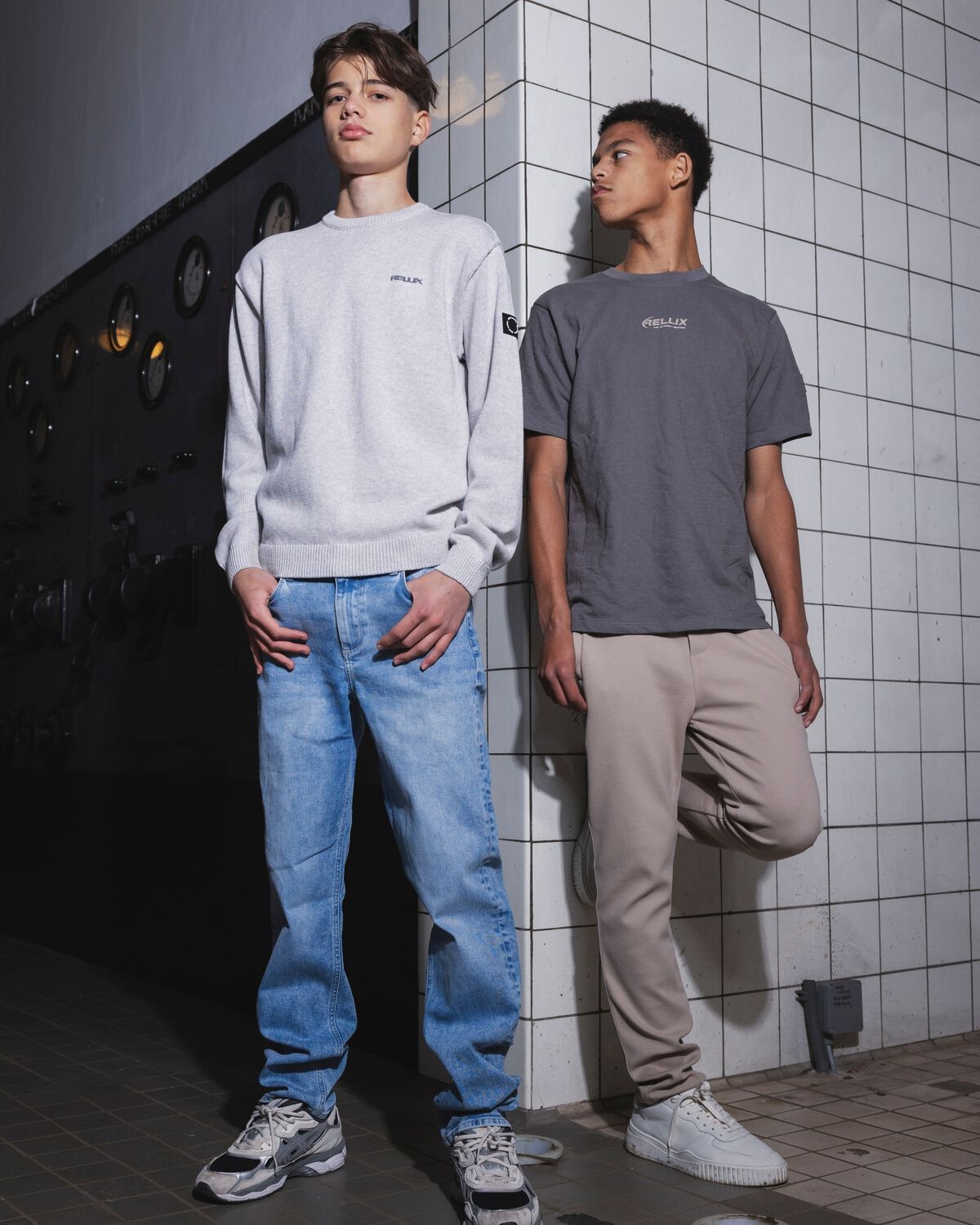 Hellblau RELLIX Straight leg jeans 2616 STRAIGHT WIDE FIT JEANS - large