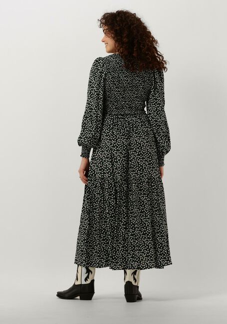 Schwarze Y.A.S. Midikleid YASDITSY V NECK 3/4 SLEEVE SMOCK DRESS - large