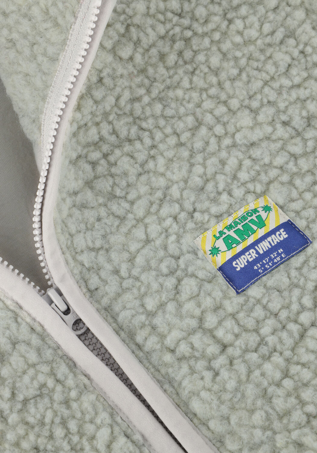 Hellgrau AMERICAN VINTAGE Teddy-Jacke HOKTOWN - large