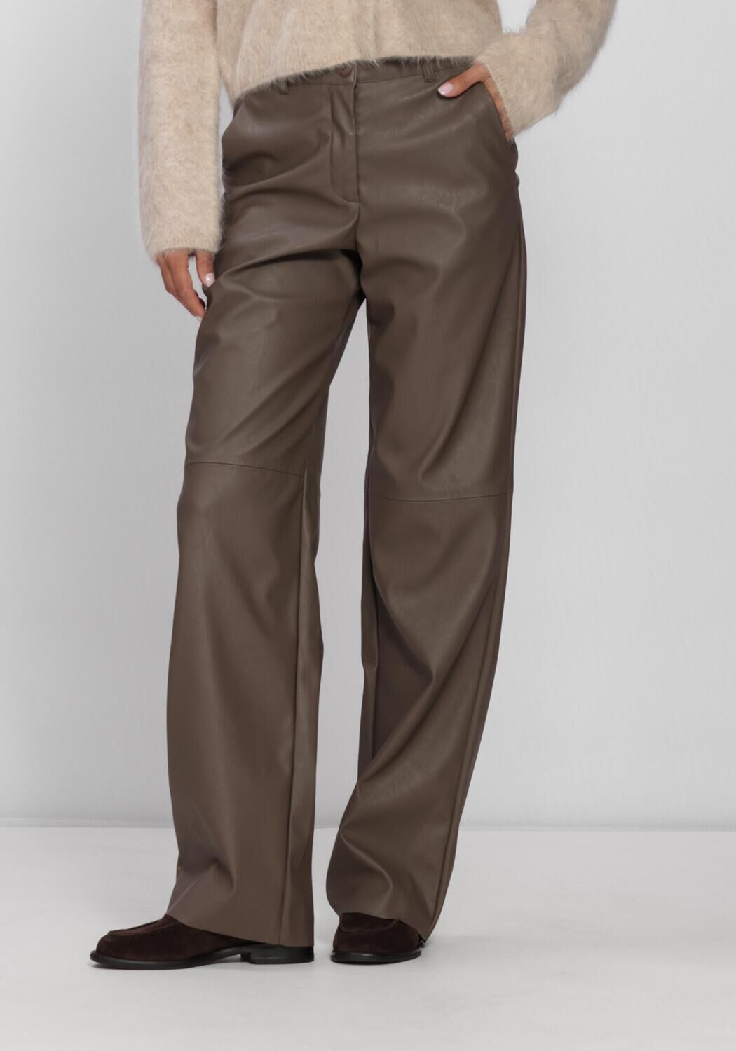 Taupe KNIT-TED Weite Hose NAOMI PANT - large