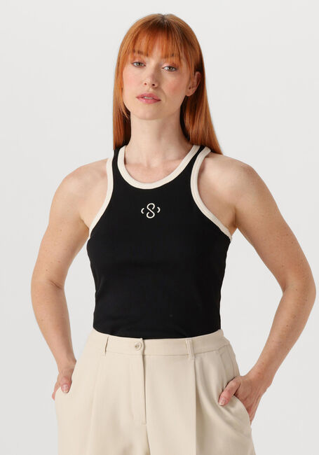 Schwarze SUMMUM Top SINGLET RIB JERSEY - large