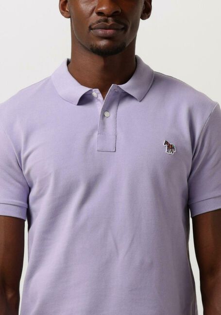 Lila PS PAUL SMITH Polo-Shirt MENS SLIM FIT SS POLO SHIRT ZEBRA - large