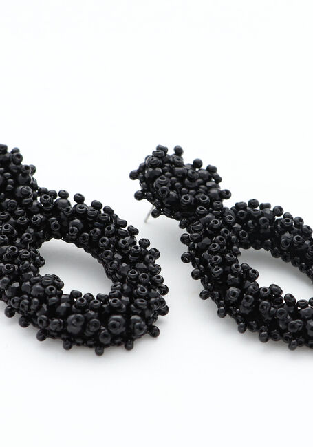 Schwarze PAULIE POCKET Ohrringe STONE OVAL LIZZY EARRINGS - large