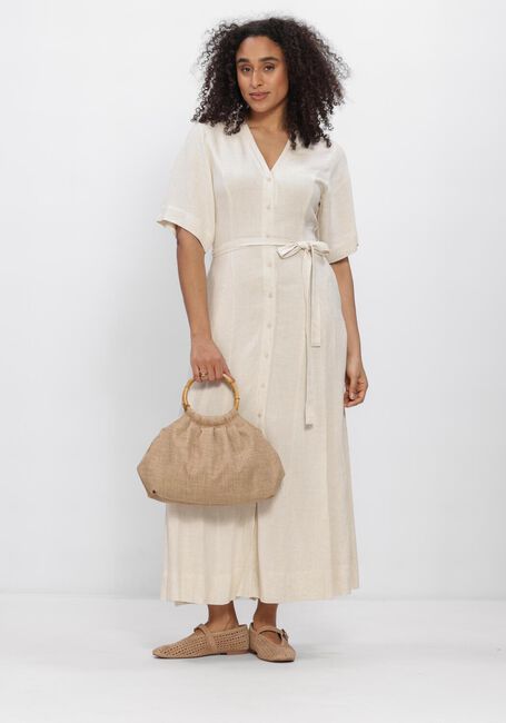 Beige SELECTED WOMEN Maxikleid SLFVIVA REGULAR LINEN BLEND DRESS - large