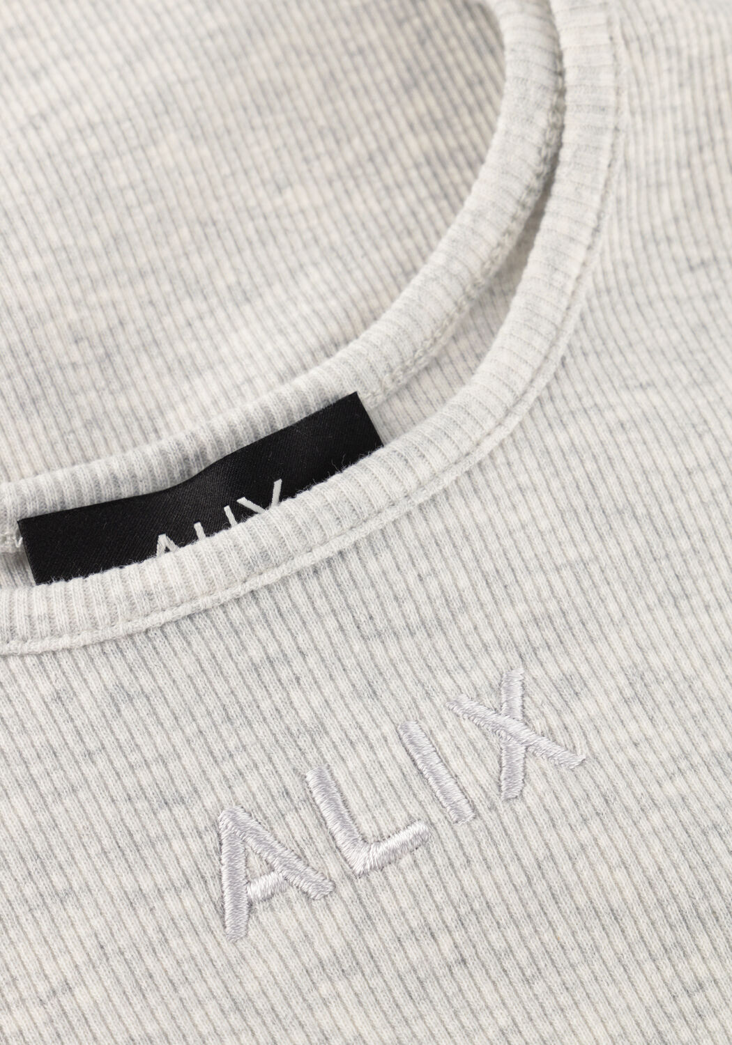 Hellgrau ALIX THE LABEL Top LADIES KNITTED RIB TANKTOP - large