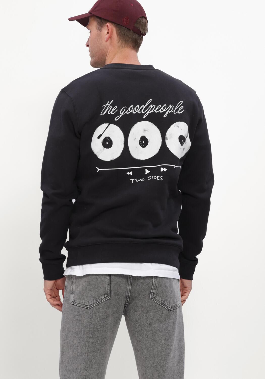 Schwarze THE GOODPEOPLE Pullover LAURENT - large