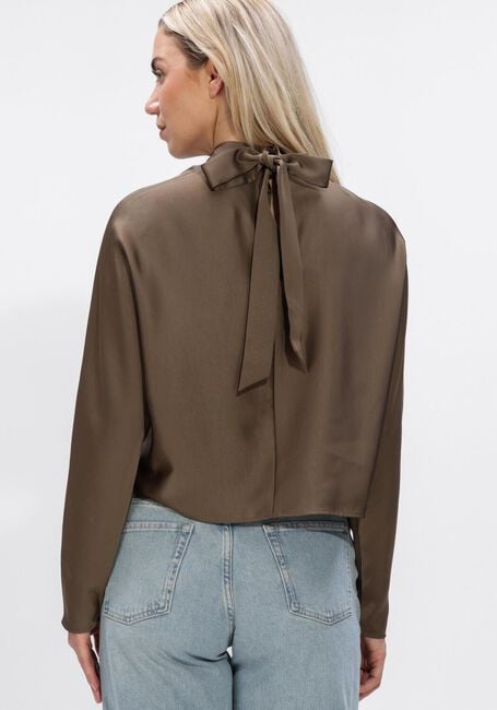 Graue DANTE6 Blusen LORELLE SATIN BOW TOP - large