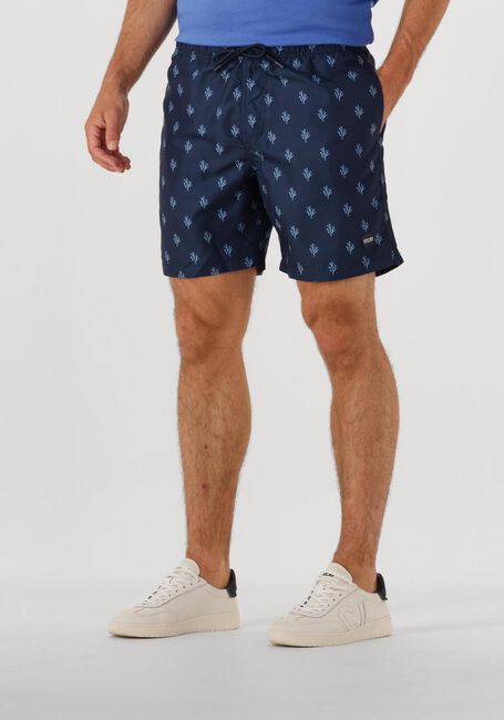 Dunkelblau SHIWI Badehosen MEN MIKE SWIM SHORTS 7 INCH SKETCHED CORAL - large