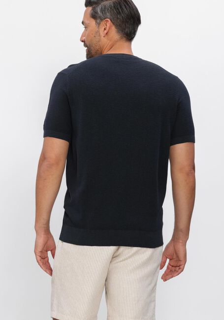 Dunkelblau PROFUOMO T-shirt T-SHIRT CREW NECK COTTON LINEN - large