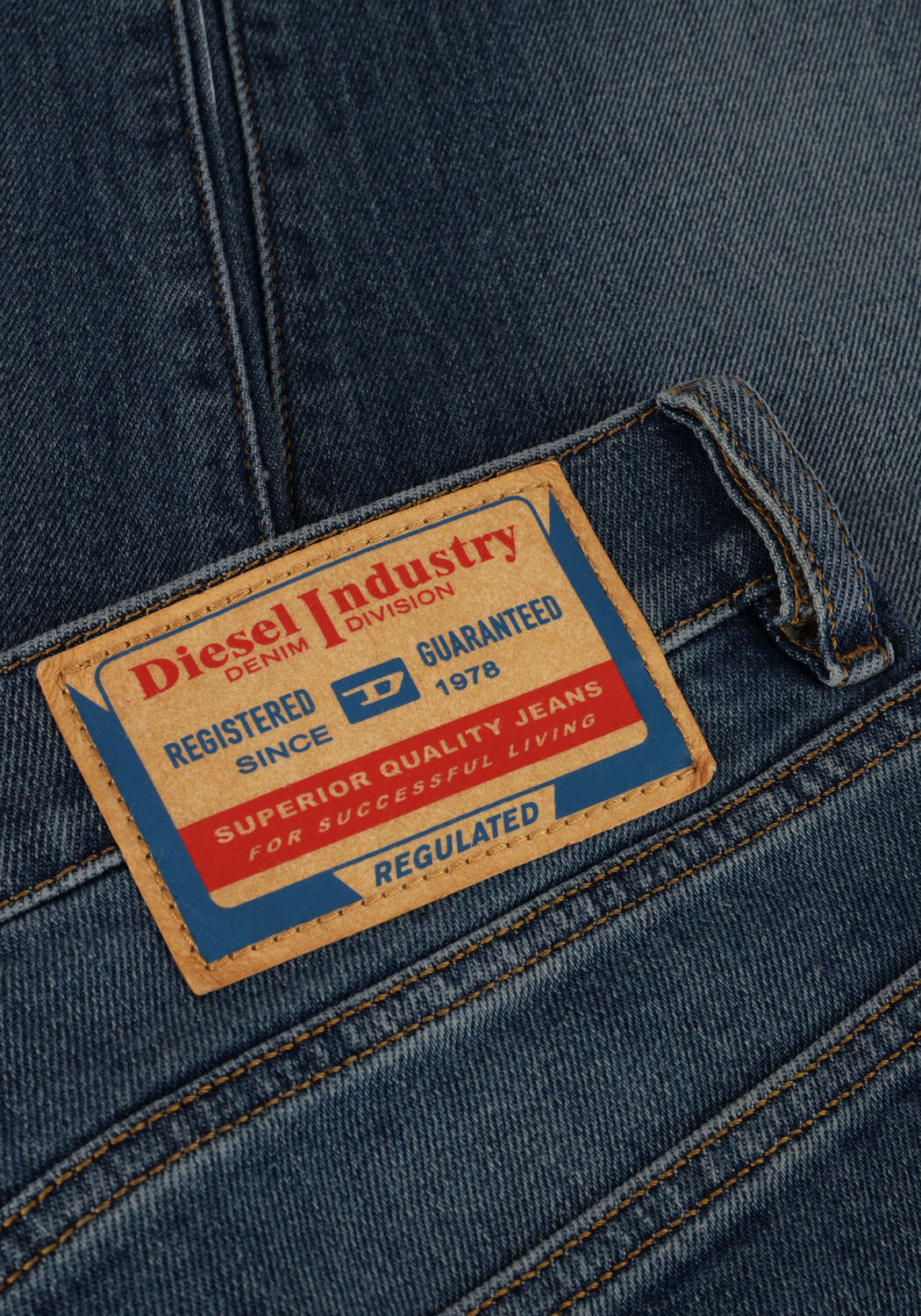 Blaue DIESEL Slim fit jeans 2019 D-STRUKT - large