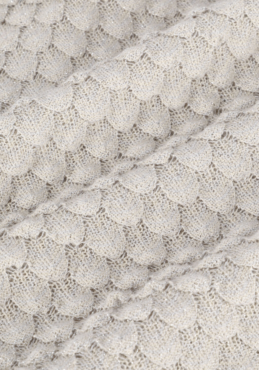 Beige SUMMUM Top SHORT SLEEVE SWEATER COTTON SH - large