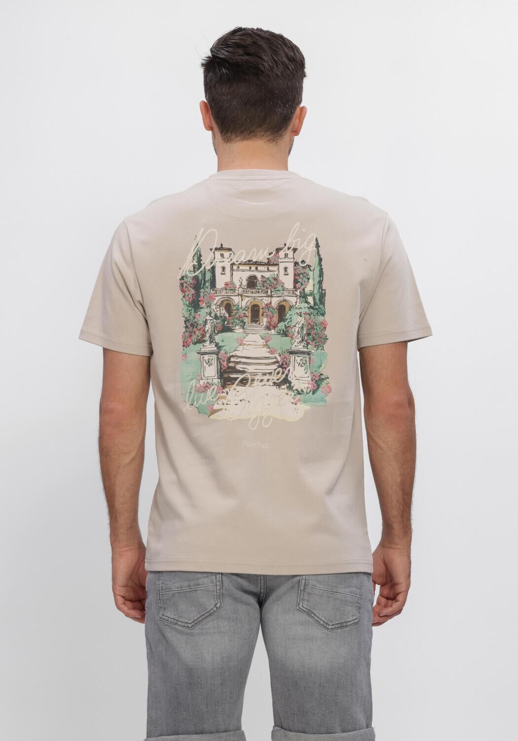 Beige PURE PATH T-shirt MANSION T-SHIRT - large